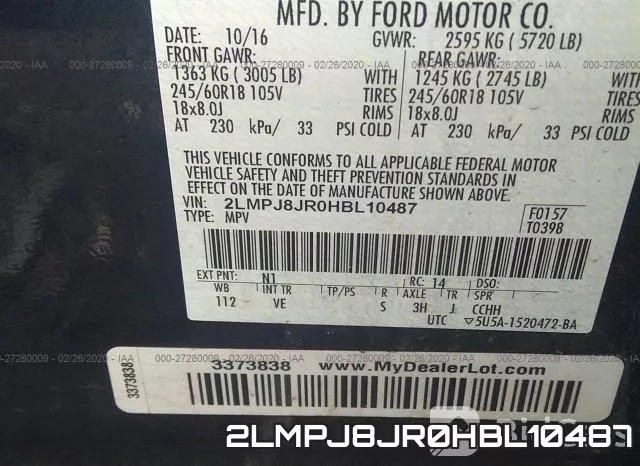 2LMPJ8JR0HBL10487 фото 10