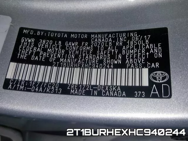 2T1BURHEXHC940244 фото 2