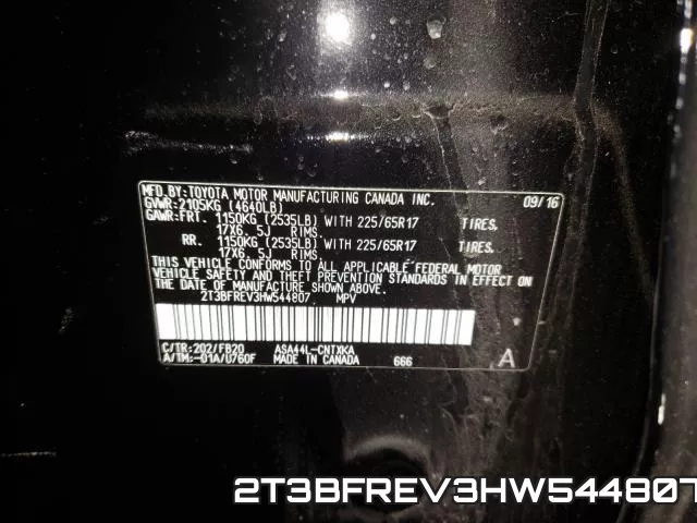 2T3BFREV3HW544807 фото 2