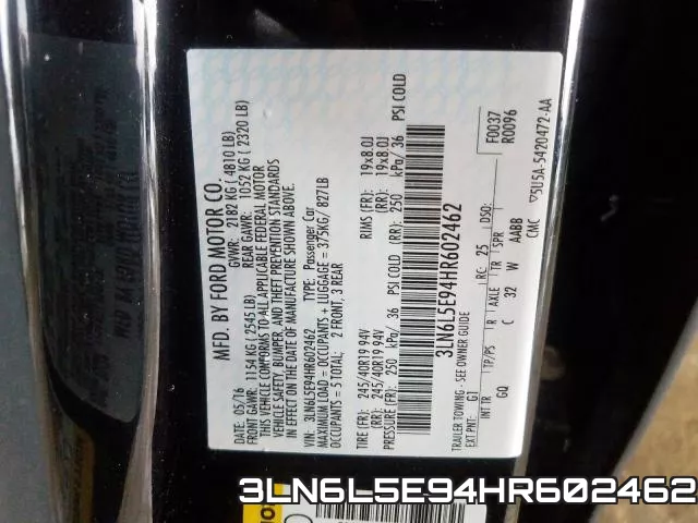 3LN6L5E94HR602462 фото 2
