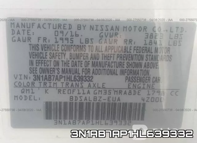 3N1AB7AP1HL639332 фото 10