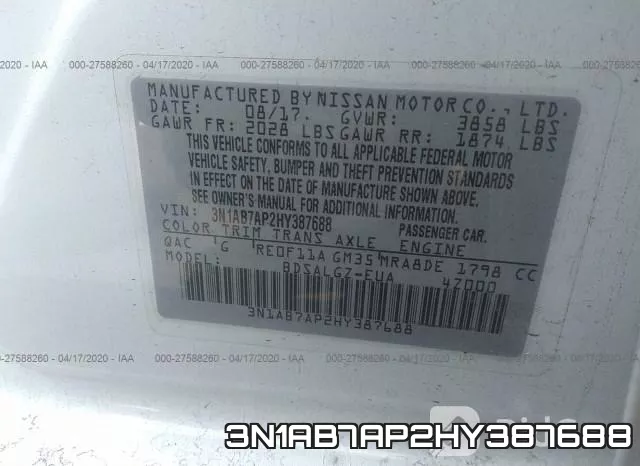 3N1AB7AP2HY387688 фото 10