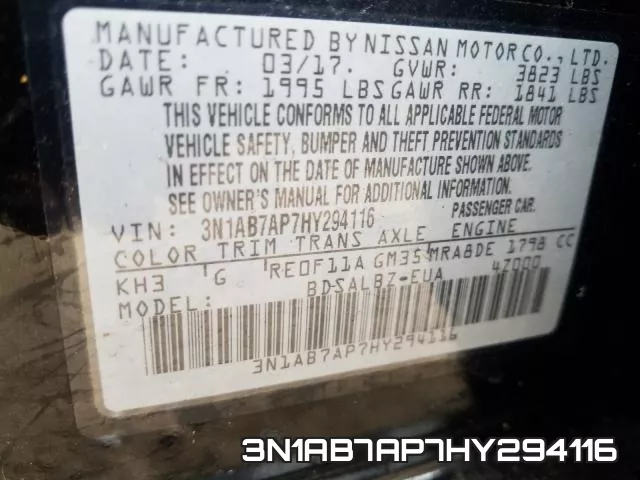 3N1AB7AP7HY294116 фото 2