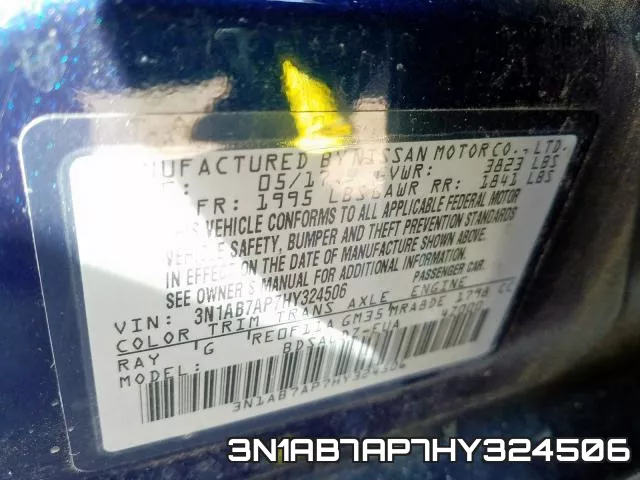 3N1AB7AP7HY324506 фото 2