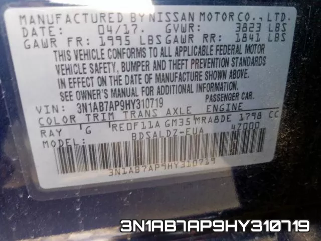 3N1AB7AP9HY310719 фото 2
