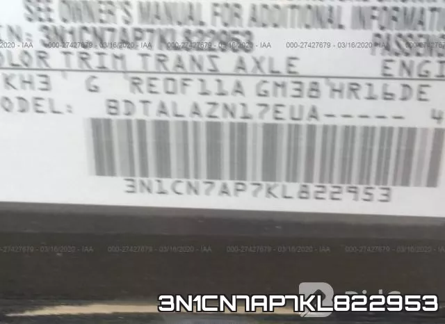 3N1CN7AP7KL822953 фото 10