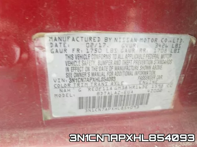 3N1CN7APXHL854093 фото 2