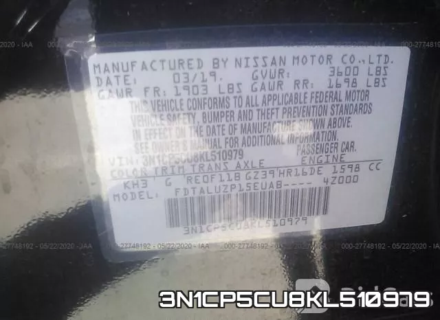 3N1CP5CU8KL510979 фото 10