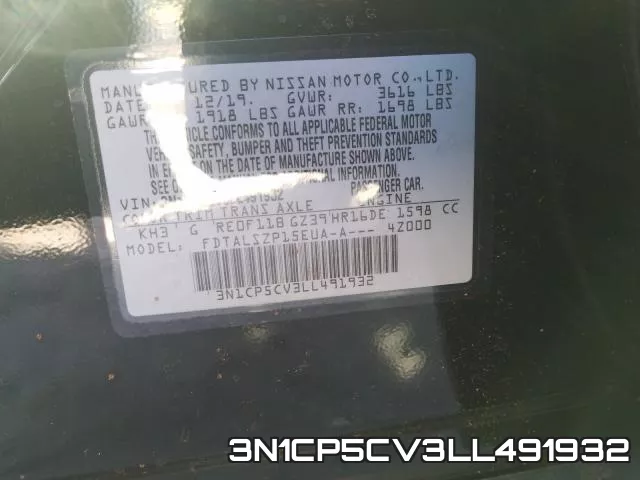 3N1CP5CV3LL491932 фото 2