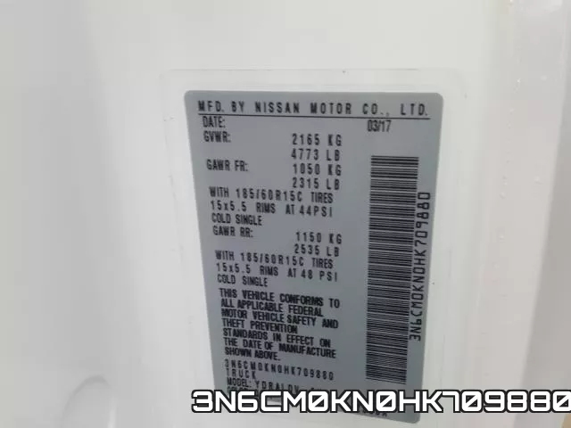 3N6CM0KN0HK709880 фото 2