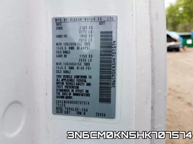 3N6CM0KN5HK707574 фото 2