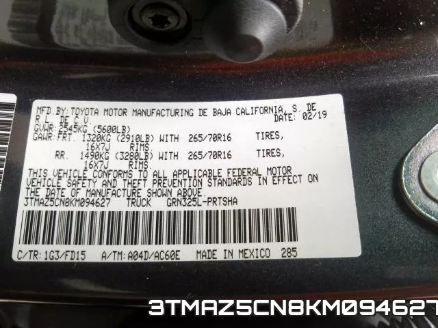 3TMAZ5CN8KM094627 фото 2