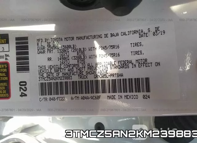 3TMCZ5AN2KM239883 фото 10