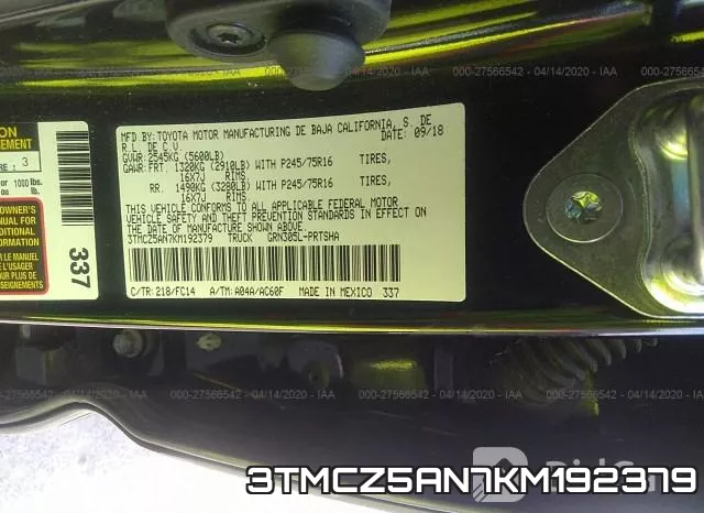 3TMCZ5AN7KM192379 фото 10