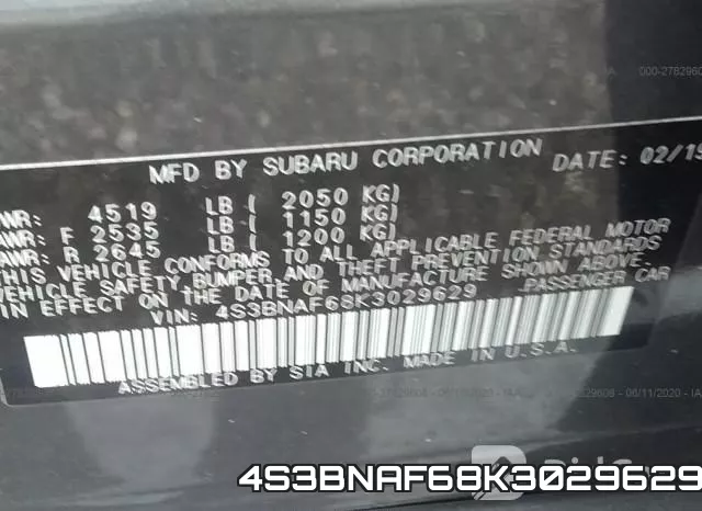 4S3BNAF68K3029629 фото 10