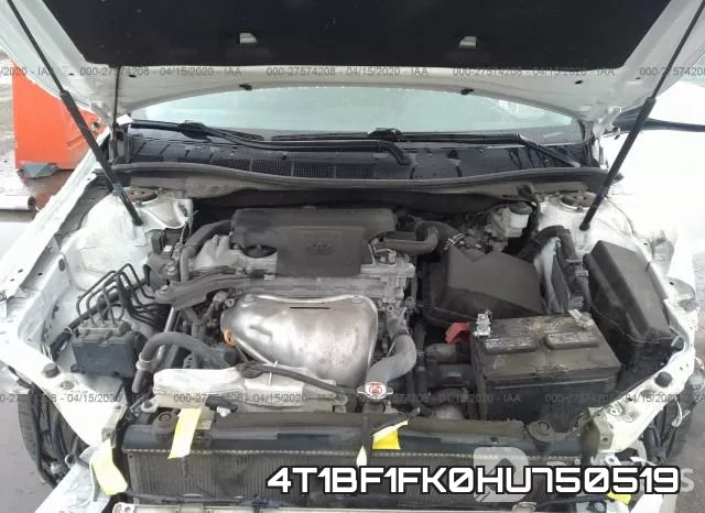 4T1BF1FK0HU750519 фото 2