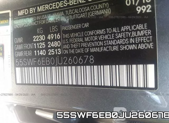 55SWF6EB0JU260678 фото 10