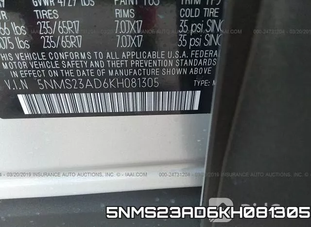 5NMS23AD6KH081305 фото 10