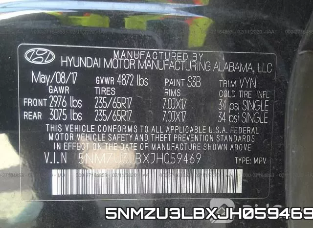 5NMZU3LBXJH059469 фото 10
