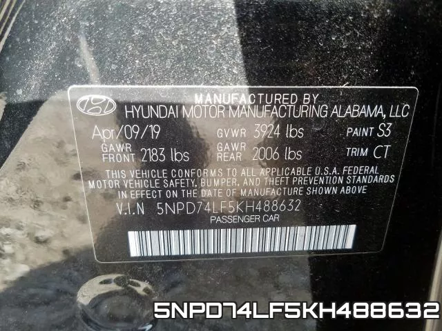 5NPD74LF5KH488632 фото 2