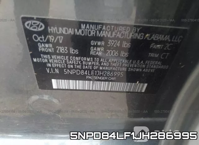 5NPD84LF1JH286995 фото 10