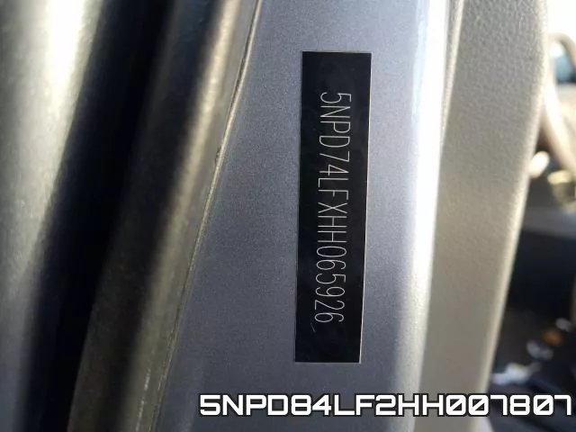 5NPD84LF2HH007807 фото 2