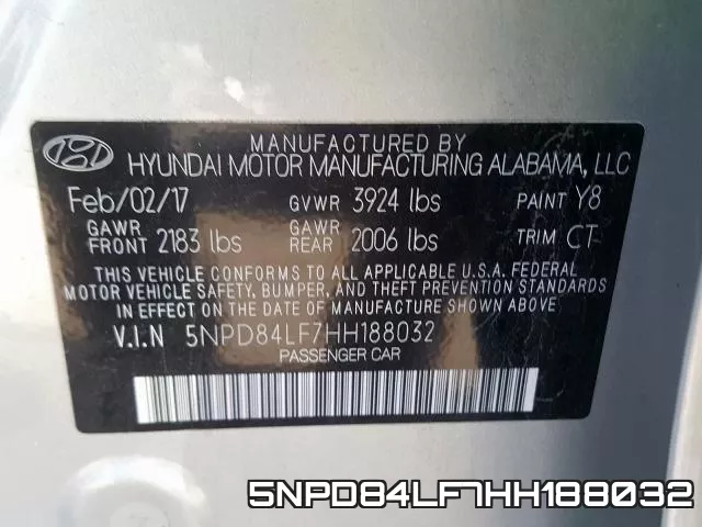5NPD84LF7HH188032 фото 2