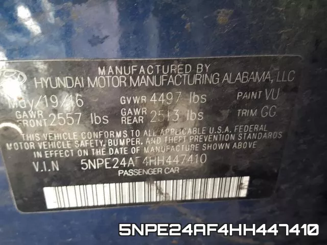 5NPE24AF4HH447410 фото 2