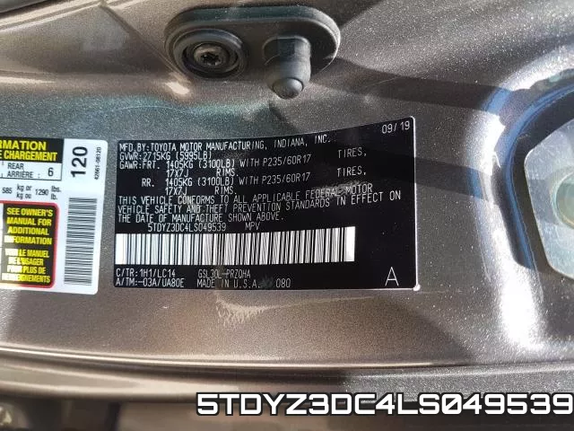 5TDYZ3DC4LS049539 фото 2