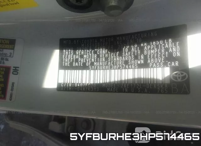 5YFBURHE3HP574465 фото 10