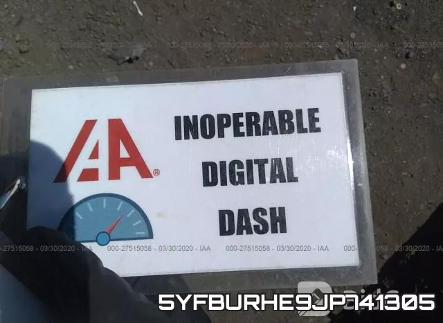 5YFBURHE9JP741305 фото 8