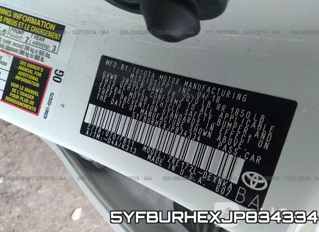 5YFBURHEXJP834334 фото 10
