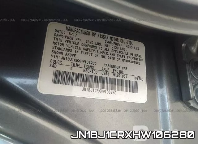 JN1BJ1CRXHW106280 фото 10