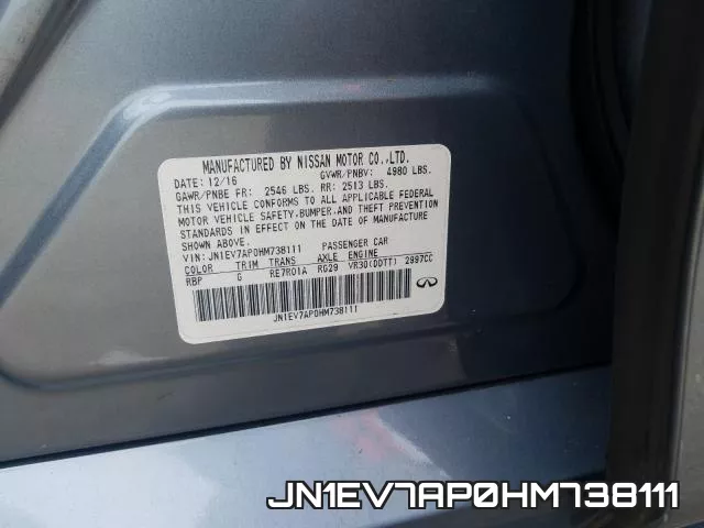 JN1EV7AP0HM738111 фото 2