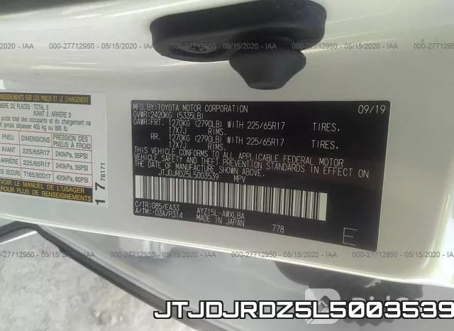 JTJDJRDZ5L5003539 фото 10