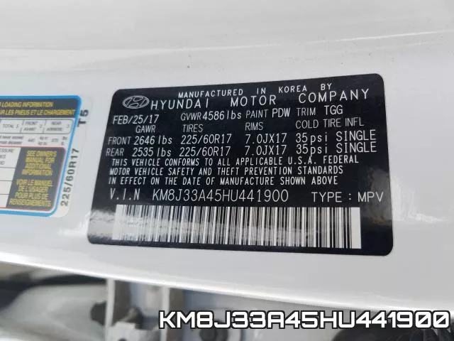 KM8J33A45HU441900 фото 2