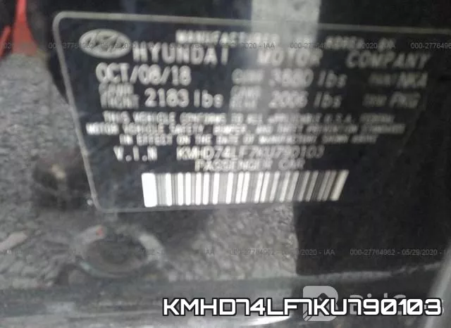 KMHD74LF7KU790103 фото 10