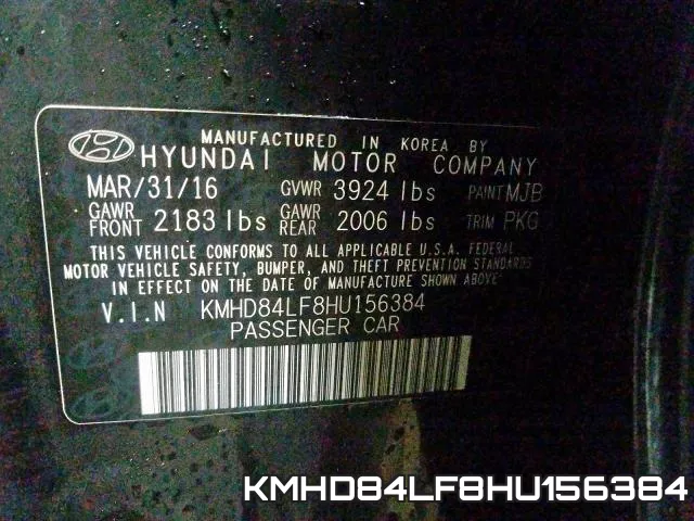 KMHD84LF8HU156384 фото 2