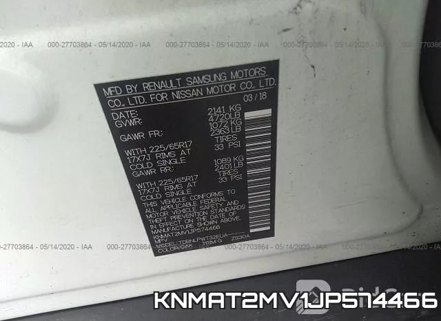 KNMAT2MV1JP574466 фото 10