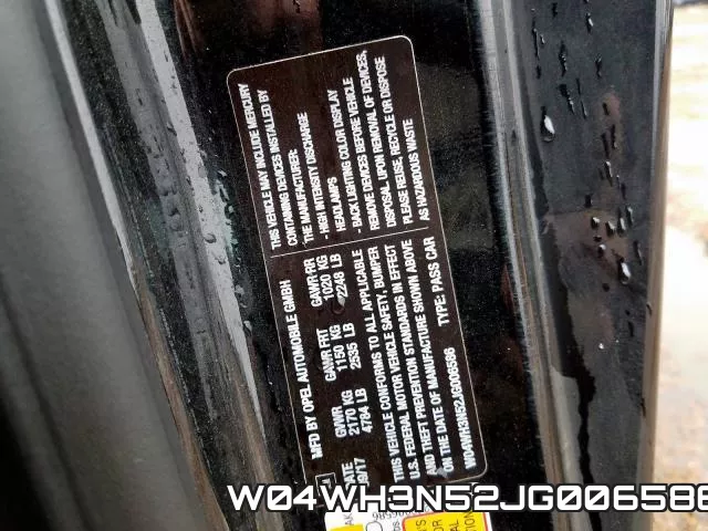 W04WH3N52JG006586 фото 2