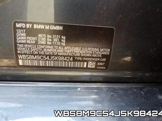 WBS8M9C54J5K98424 фото 2
