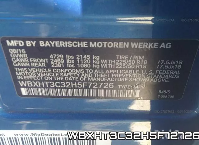 WBXHT3C32H5F72726 фото 10