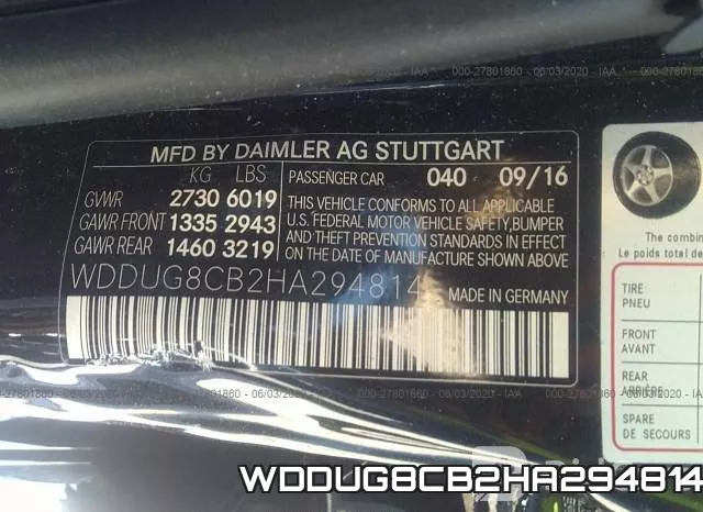 WDDUG8CB2HA294814 фото 10
