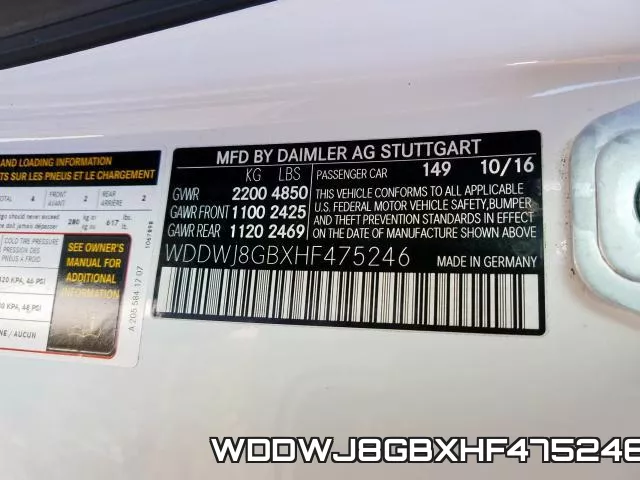 WDDWJ8GBXHF475246 фото 2