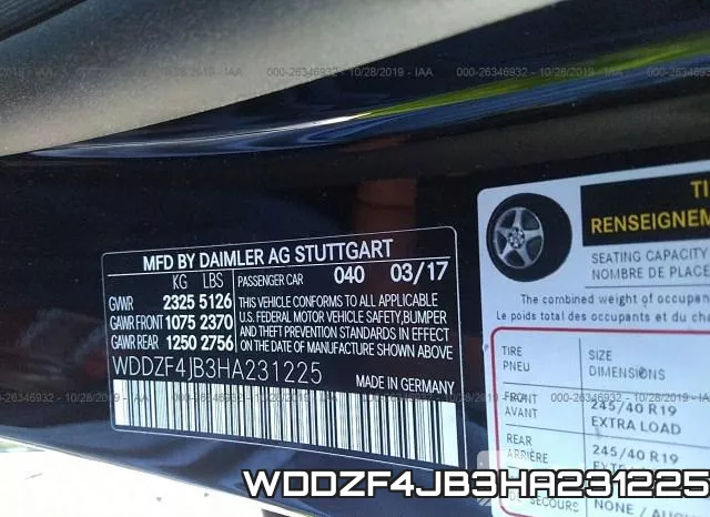 WDDZF4JB3HA231225 фото 10