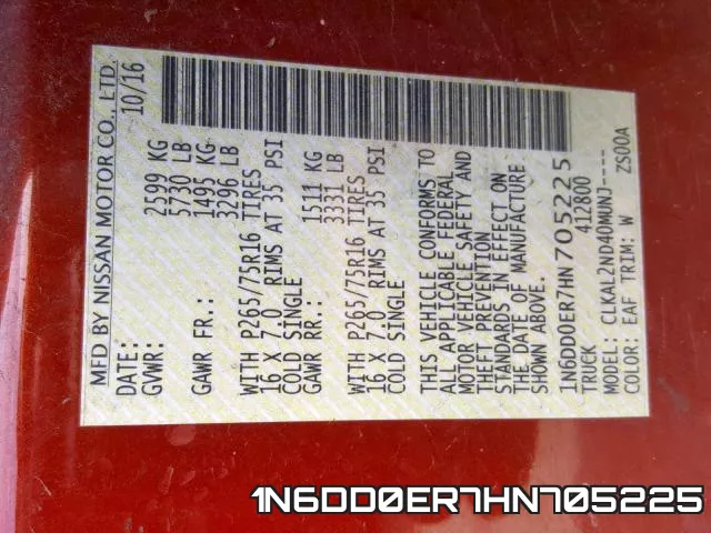 1N6DD0ER7HN705225 фото 2
