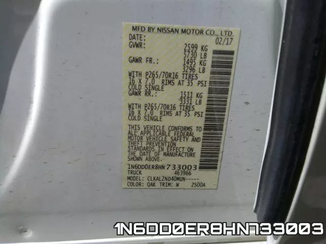 1N6DD0ER8HN733003 фото 2