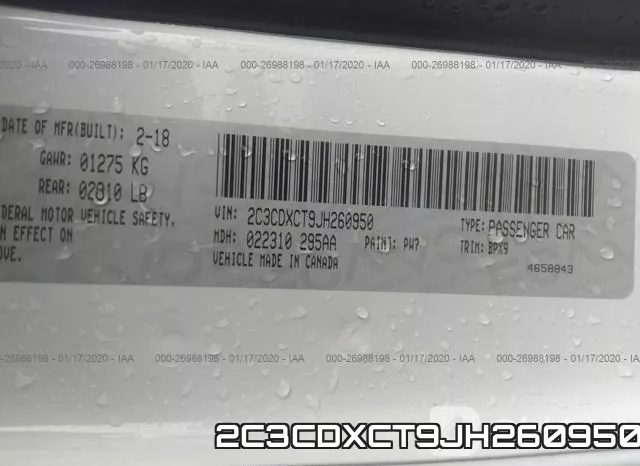 2C3CDXCT9JH260950 фото 10