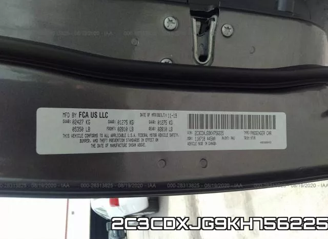 2C3CDXJG9KH756225 фото 10