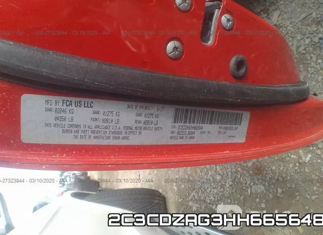 2C3CDZAG3HH665648 фото 9